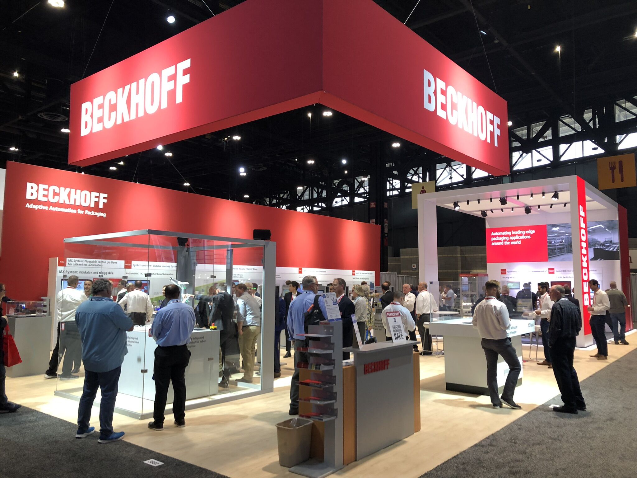 Beckhoff custom trade show exhibit at Pack Expo 2022
