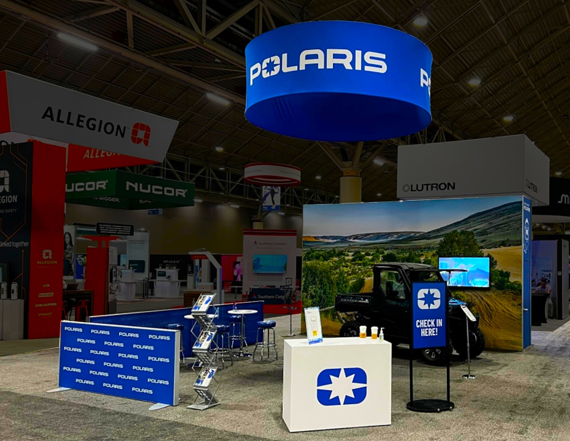 Polaris trade show exhibit at Society of Women Engineers 2025