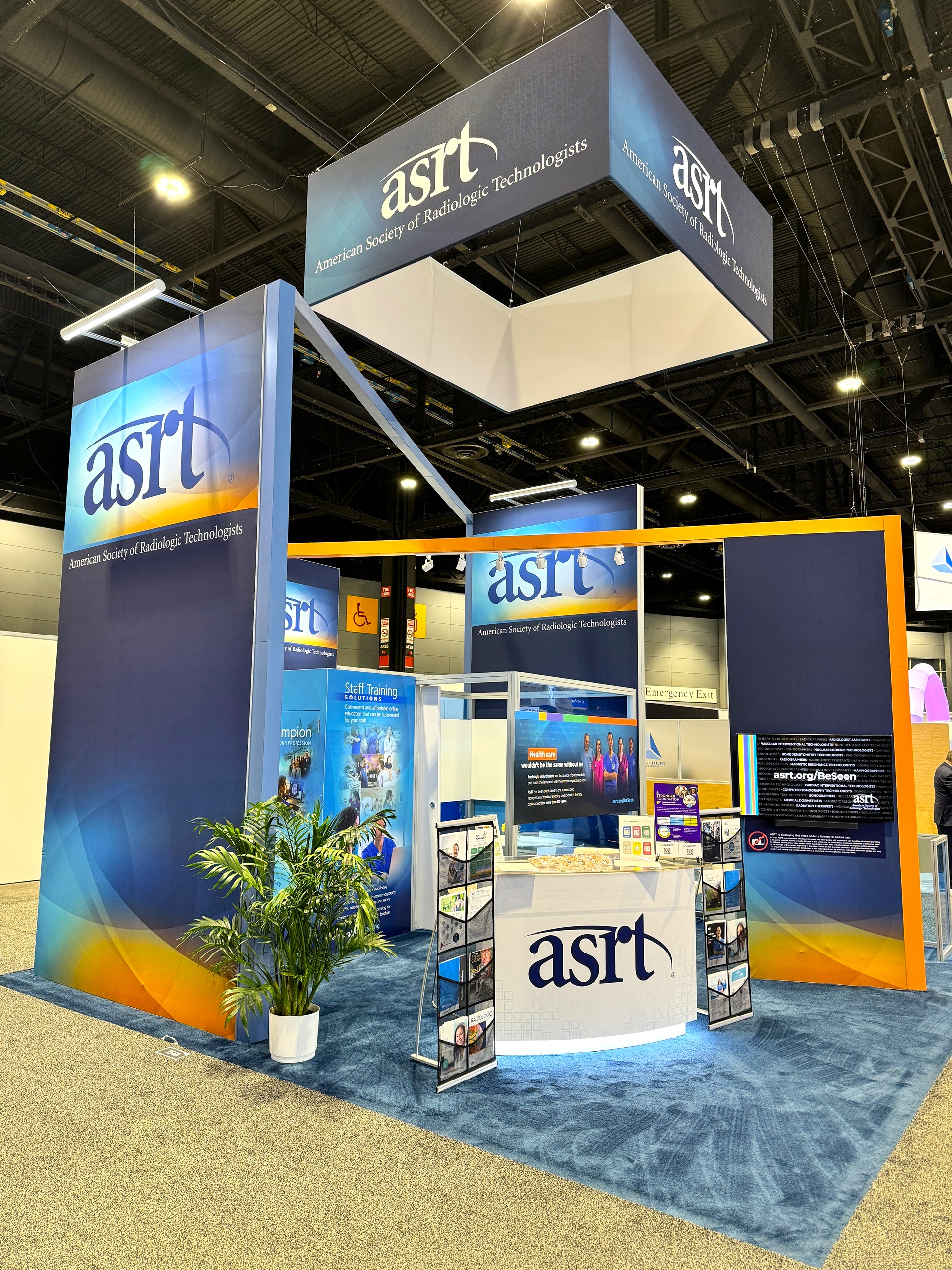 ASRT trade show exhibit at RSNA 2024 in McCormick Place in Chicago Illinois USA